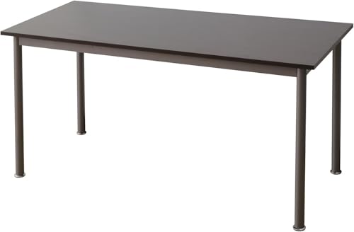 Amazon | パソコンデスク 140cm 奥行60cm ダークブラウン | 机