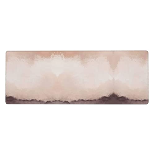 Tapis de souris de jeu XXL rose et noir grand format pour clavier