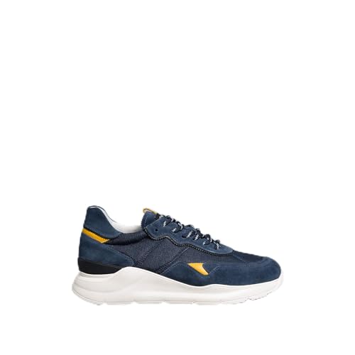 Nero Giardini E001520U Sneakers Uomo in Pelle, Camoscio E Tela - Incanto 42 EU