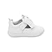Stride Rite 360 Unisex Baby Kamila Sneaker, White, 3 Infant US