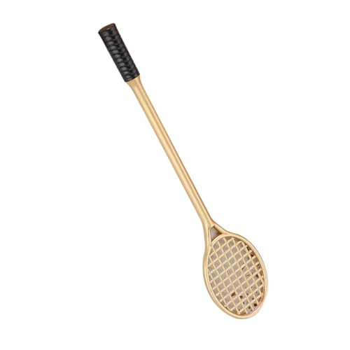 Bolígrafo gel con diseño de raqueta de tenis negro 0.5mm miniatura 4