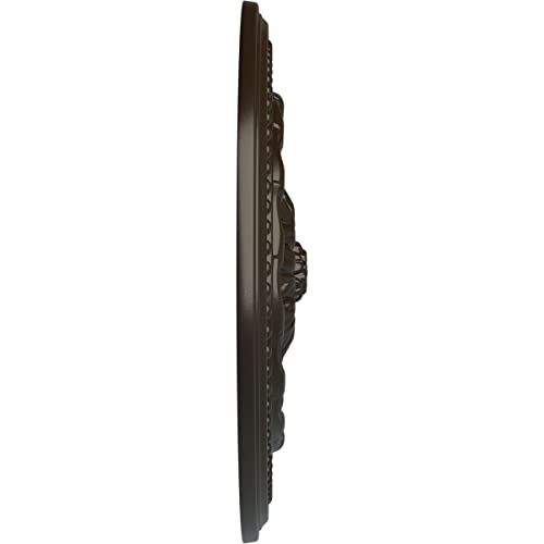 Image of Ekena Millwork CM15CHSHF 15 3 /4 inchOD x 1 7 /8 inchP Chester Ceiling Medallion, Stone Hearth