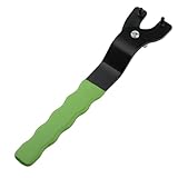 Verstellbarer Winkelschleiferschlüssel, 12–47 mm Kontermutterschlüssel für Marmormaschinen-Reparatur, Werkzeug aus verdicktem Stahl mit grünem Griff