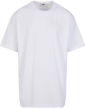 Urban Classics Mens Basic Oversized T-Shirt Wide Cut, Long Tee, Short Sleeves Shirt with Crew Neck, 100% Jersey Cotton