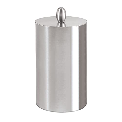 Oggi Retractable Toothpick Holder with Rubber Base, Silver