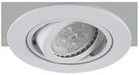 3 Inch Recessed Can Ltght Trim for Both Line/Low Voltage Recessed Light, Adjustable Gimbal Ring, All Matt White Finish HLV3003 WH/WH