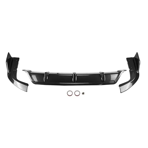 Difusor de parachoques trasero para X5 G05 Sport 2019-2023 spoiler divisor lips negro abs