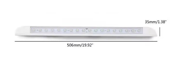 Générique Lampe extérieure LED Camping-Car Caravane Bateau 12V