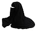 TheHijabStore.com One Piece Three Layer Saudi Style Niqab Muslim Face Veil with Satin Cord Black