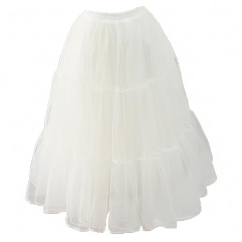 Jupon crinoline long doux sans cerceaux 3 couches pour jupe Lolita
