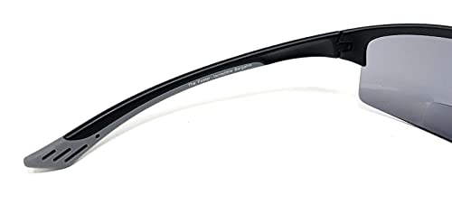 Incredible Bargains The Foster Bifocal Sun Reader Sport and Wrap Around Reading Sunglasses, Unisex Half Frame Readers