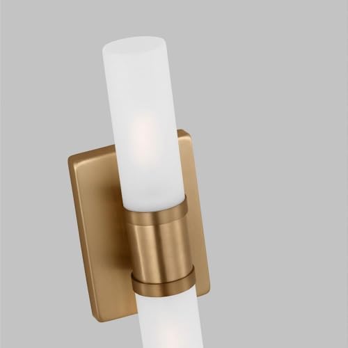 Image of Generation Lighting 4465002-848 Keaton Vanity, 2-Light 80 Total Watts, Satin Brass