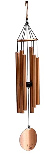 Elegante scacciaspiriti in alluminio nero, 6 tubi, decorazione musicale da giardino, perfetta per matrimoni e compleanni, regalo unico per gli amanti della musica