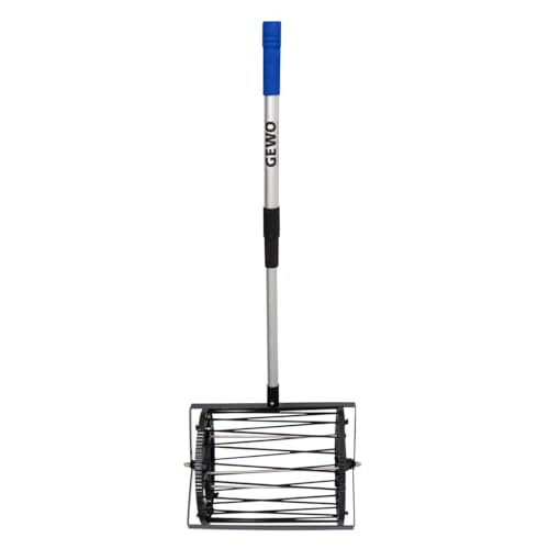 GEWO Ballsammler Tischtennisball-Picker für bis zu 130 Tischtennisbälle, Tischtennis Ballauflesenetz