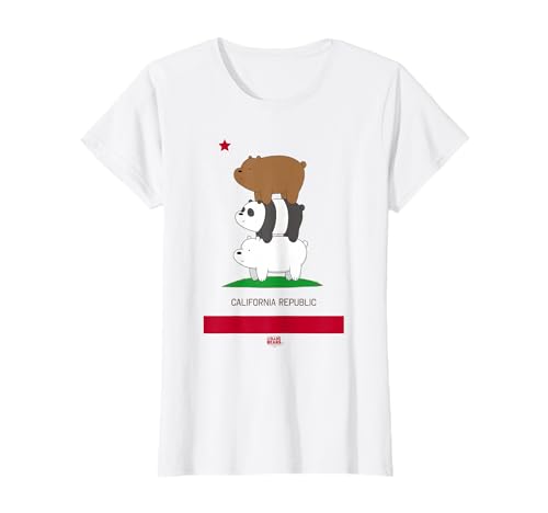 We Bare Bears California Flag T-Shirt