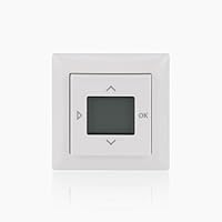 Busch-Jaeger 1098 UJ-914 Komplettset Raumtemperaturregler-Timer Abdeckrahmen 1-fach Timer-Zentralscheibe Alpinweiß Balance SI 2CKA001032A0522