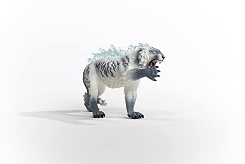 Schleich Eldrador Creatures, Ice Monster Mythical Creatures Toys For Kids, Ice Tiger Action Figure, Ages 7+ #TOP4