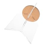 Cabilock Mehrseitiger Menühalter aus Acryl mit Drehbarem Design Vertikale Anzeige und Stabilem Standfuß für Messen und Ausstellungen Praktischer Menü Displayständer