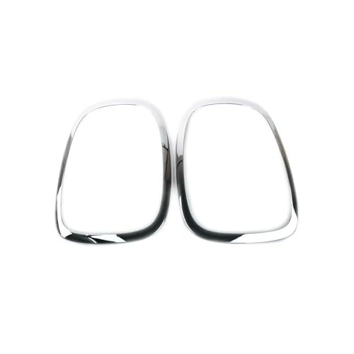Embellecedor de marco para faros delanteros con acabado plata premium para Mini F55 F56