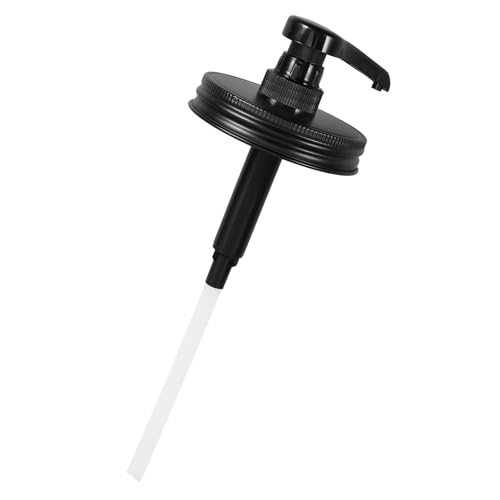 Hemobllo Bomba Dispensadora de Jarabe para Botellas de Miel y Azúcar, Compatible Tarros Mason de Boca 86 Mm, Diseño Resistente y Práctico para Cocina y Almacenamiento de Alimentos