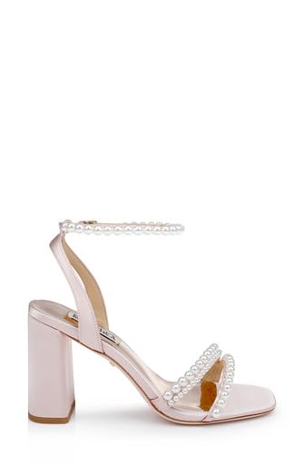 Image of Badgley Mischka Women's Feisty Pearl Block Heel