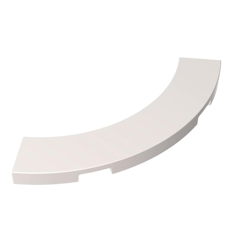 27507 Circular Plate Tile 4x4 Curved, Macaroni 50 Pieces GDS-1276 Compatible with Lego Building Blocks Color:White โ image 1
