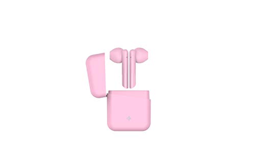 MY KRONOZ ZeBuds Lite - Écouteurs Semi Intra Bluetooth True Wireless avec boitier de rechargement compatibles iOS et Android, Rose