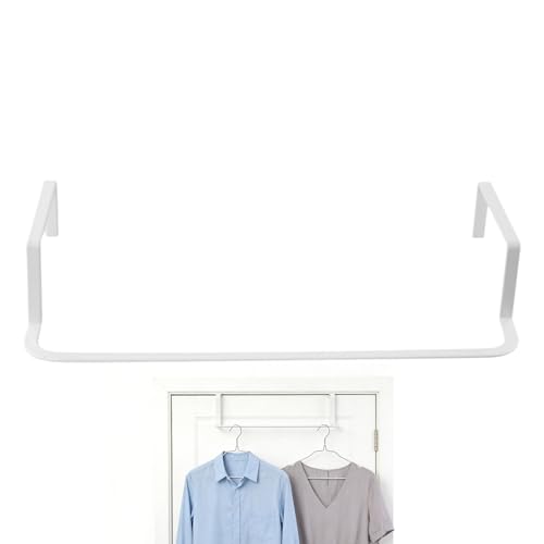 Perchero moderno y resistente de hierro sin taladrar – Perchero versátil y portátil, organizador de ropa de pared para calefacción, estructura de hierro resistente