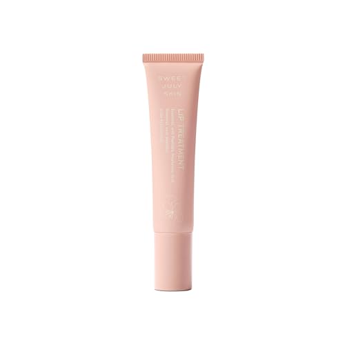 SWEET JULY SKIN Lip Treatment - Hydrating & Plumping Lip Balm with a Lip Peptide and Antioxidant Fruit Oils Smooths & Softens Vegan Clean 0.5 oz (Essential)