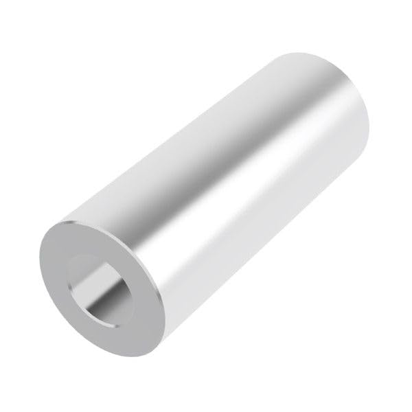 Aluminum Spacer 1/2" OD x 1/4" ID x 1-5/16" Long-Round Spacer Unthreaded Standoff Bushing Plain Finish, Fits Screws Bolts 1/4" or M6 by Metal Spacers Online (25 Pack)