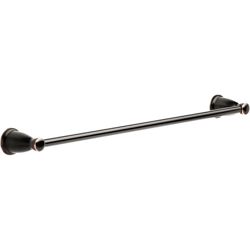 Franklin Brass Kinla (1-Pack) 24" Towel Rack for Bathroom, Oil Rubbed Bronze Towel Bar for Bathroom Wall Towel Holder Rod Wall Mounted Bathroom Accessories KIN24-OB1