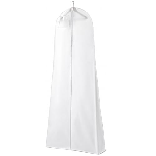 Hanging Wedding Dress Storage Bag Long Dress Bag for Travel and Storage Foldable Long Clothes Storage Cover Dress Bags Covers Long With A Zipper for Gowns Wedding Dress Trench Coats Suits