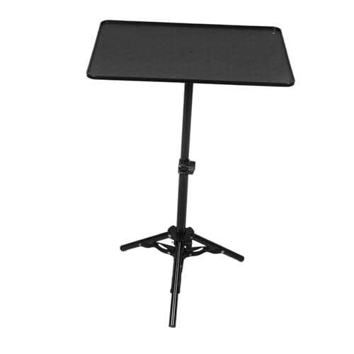 Trípode para proyector regulable de 32-60cm con soporte de bandeja para mesa