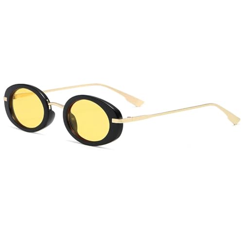 Lunettes de soleil ovales rétro vintage pour hommes et femmes avec protection UV400 complète