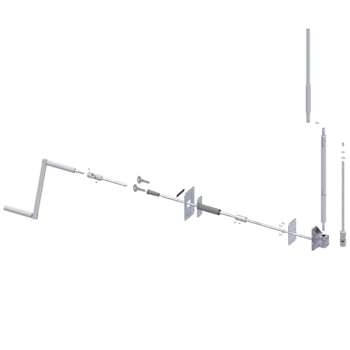 Manoeuvre de secours pour volet roulant motorisé et porte de garage - boîtier zamak