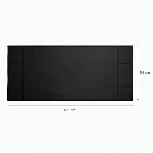 Image of Refrigerator Single Door Waterproof, Dustproof, Refrigerator Top Cover, Protective Cover for Fridges with Extra Storage Space Nylon Top cover with 6 Storage Pockets ( Black, 130 x 54 cm )