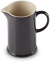 Le Creuset Stoneware Cafetière French Press with Stainless Steel Plunger, 1 Litre, Serves 3-4 Cups, Black Onyx, 91028200140000