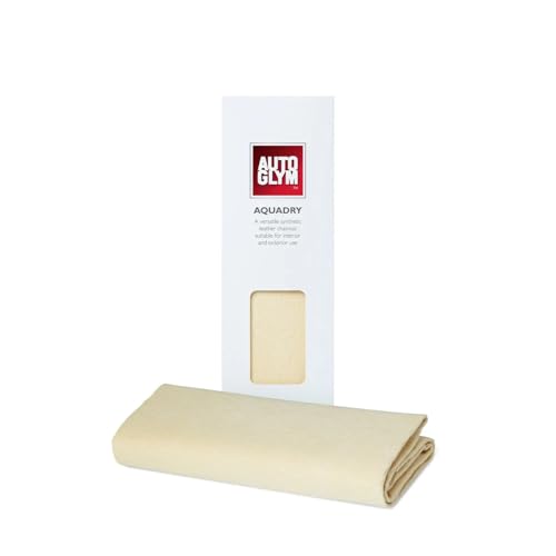 Autoglym Hi-Tech Aqua-Dry Chamois - Super Absorbent Hard Wearing Synthetic Leather Chamois For Internal and External Car Cleaning