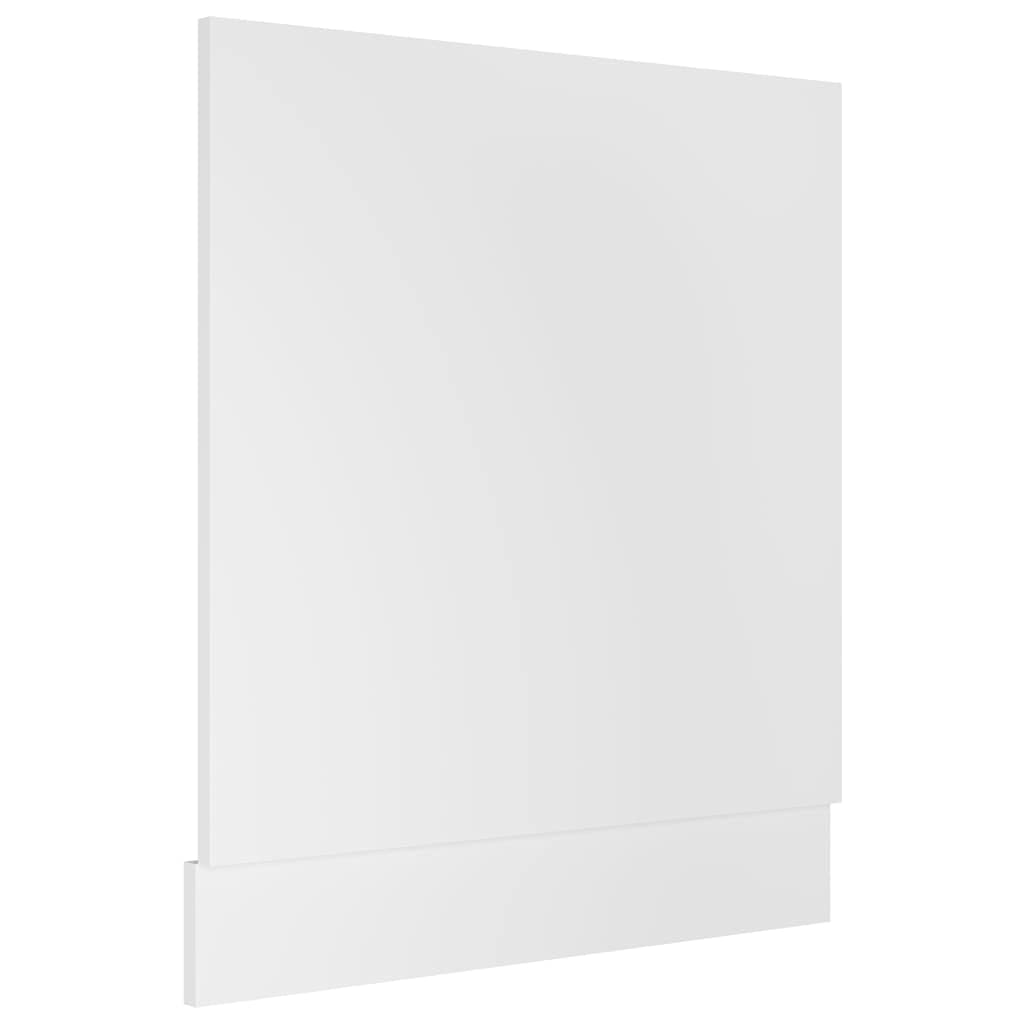 vidaXL Dishwasher Panel Lyon White 59.5x3x67 cm - Engineered Wood Appliance Cover for Kitchen Cabinet Integration — image 1