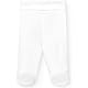 babidu Unisex Baby Strampler Polaina Elastico, Weiß, 3 Monate