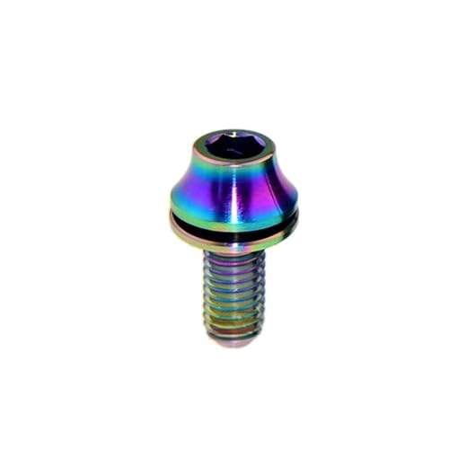 Boulon en titane M5x12mm coloré pour porte-bouteille de vélo de route