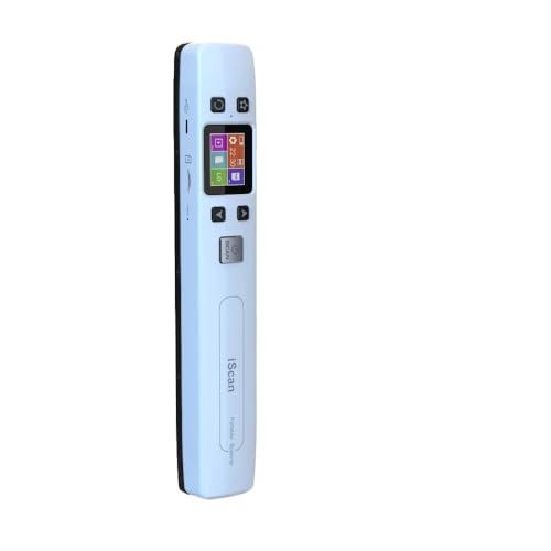 Escáner portátil de Documentos y Fotos iScan 1050 dpi Compatible con WiFi escáner Recargable for en Formato JPG/PDF(White No WiFi 32g)