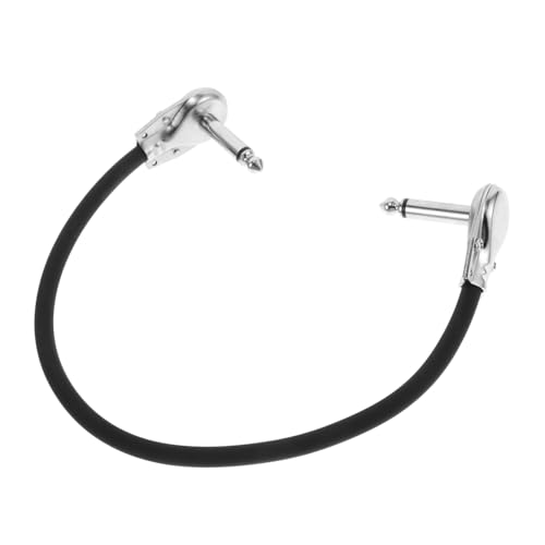 Abaodam Electric Guitar Patch Cable Flat Right Angle Design with Advanced Noise Cancellation Durable Construction for Easy Connection to Effects Pedals