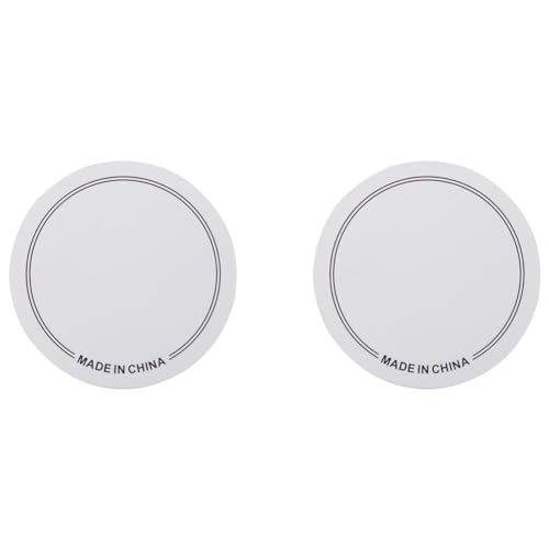 Horamekia Toppa per Grancassa, Accessori per Strumenti A Percussione per Pelli, Toppe per Grancassa Bianche 11 X 11 Cm