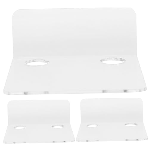 Vaguelly 3個ベビーモニター壁掛けラック 透明製 セキュリティカメラ用フロ