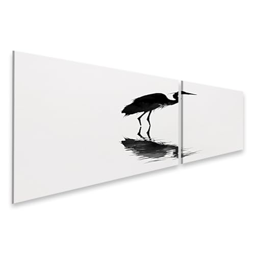 Impression sur toile héron : éveillez votre amour de la nature avec élégance