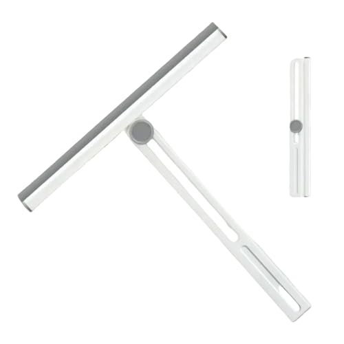 Tergivetro in Acciaio Inox - Tergipavimento multifunzionale | Tergipavimento multiuso per finestre, lavavetri, lavavetri pieghevole per porta in vetro della doccia, strumento per la pulizia del bagno