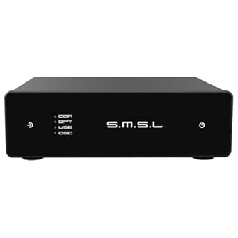S.M.S.L D1 Hi-Res Audio Dac RohmBD34352EKVchip Touch Control RCA ouput 768kHz/32bit DSD512 THD+N 0.00038% MQA Audio DAC Dual USB/Optical/Coaxial input SNR126dB for phone/pad/PC/TV/DVD Home Desktop DAC