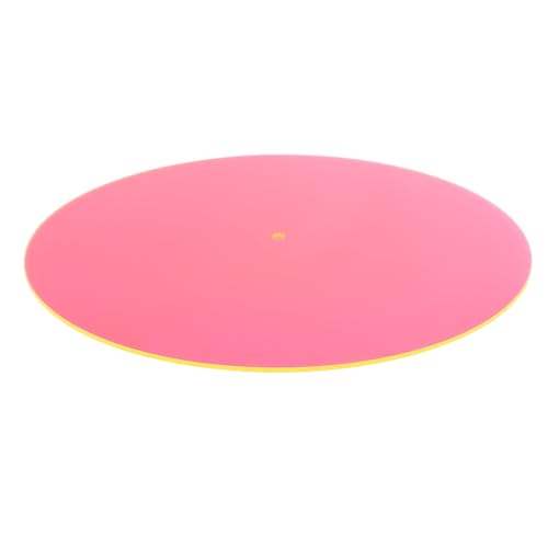 Buhdjfnke Alfombrilla Antideslizante Acrílica 300 mm X 3 mm para Tocadiscos Fonógrafo, Vinilo, Práctico Reproductor Discos Antiestático, Alfombrilla LP, Almohadilla para Discos Vinilo, D