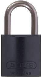 Lockout Padlock, KA, Black, 1/4 in, PK12